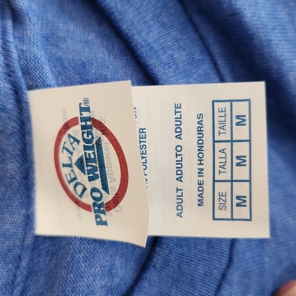 Printed t-shirt blue size M Flag Waving Patriot John W Shirt Usa July 4th Blue - Picture 4 of 8